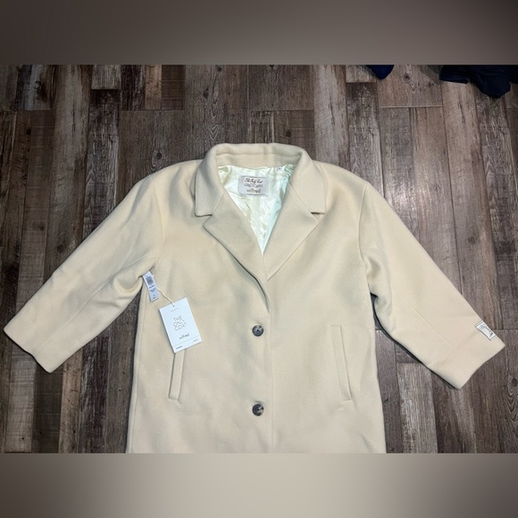 Wilfred The Only Coat Wool Cashmere Blend in Frappe Cream Women’s Size Large NWT - Picture 3 of 10